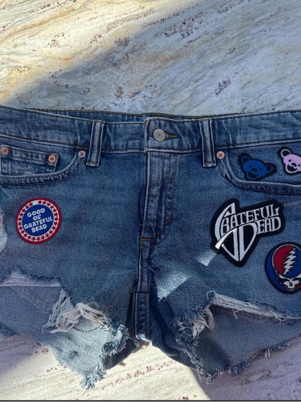 Lucky Brand Light Blue Denim Jeans with Red Logo